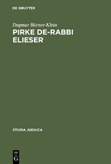 Pirke de-Rabbi Elieser - Dagmar B&ouml;rner-Klein