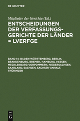Baden-W&uuml;rttemberg, Berlin, Brandenburg, Bremen, Hamburg, Hessen, Mecklenburg-Vorpommern, Niedersachsen, Saarland, Sachsen, Sachsen-Anhalt, Th&uuml;ringen - 