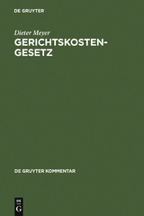 Gerichtskostengesetz - Dieter Meyer