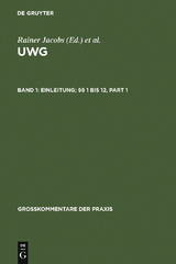 Einleitung; &sect;&sect; 1 bis 12 - 