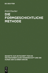 Die formgeschichtliche Methode - Erich Fascher