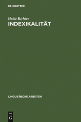 Indexikalit&auml;t - Heide Richter