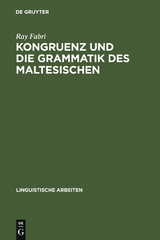 Kongruenz und die Grammatik des Maltesischen - Ray Fabri