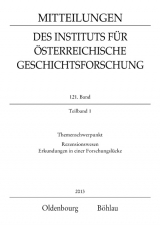 MI&Ouml;G 121. Band, Teilband 1 (2013)