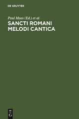 Sancti Romani melodi cantica - 