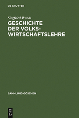 Geschichte der Volkswirtschaftslehre - Siegfried Wendt