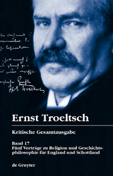 F&uuml;nf Vortr&auml;ge zu Religion und Geschichtsphilosophie f&uuml;r England und Schottland - 
