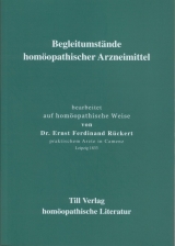 Begleitumst&auml;nde hom&ouml;opathischer Arzneimittel - Ernst Ferdinand R&uuml;ckert