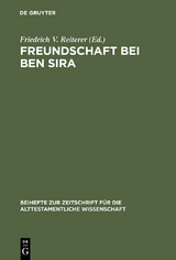 Freundschaft bei Ben Sira - 