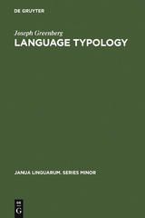 Language Typology - Joseph Greenberg