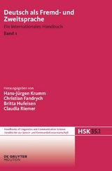 Deutsch als Fremd- und Zweitsprache. 1. Halbband - 