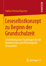 Leseselbstkonzept zu Beginn der Grundschulzeit - Kalina Petrova Koychev