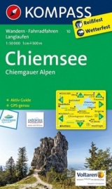 KOMPASS Wanderkarte Chiemsee - Chiemgauer Alpen - 