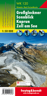 Gro&szlig;glockner - Sonnblick - Kaprun - Zell am See, Wanderkarte 1:50.000, WK 120