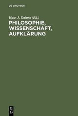 Philosophie, Wissenschaft, Aufkl&auml;rung - 