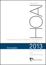 HOAI 2013  &ndash; Textausgabe - Rainer Eich