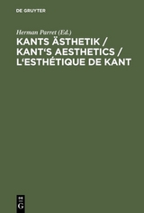 Kants &Auml;sthetik / Kant's Aesthetics / L'esth&eacute;tique de Kant - 