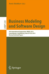Business Modeling and Software Design - 