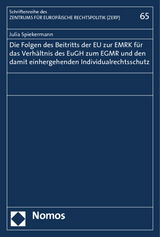 Die Folgen des Beitritts der EU zur EMRK f&uuml;r das Verh&auml;ltnis des EuGH zum EGMR und den damit einhergehenden Individualrechtsschutz - Julia Spiekermann