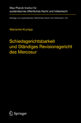 Schiedsgerichtsbarkeit und St&auml;ndiges Revisionsgericht des Mercosur - Marianne Klumpp