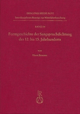 Formgeschichte der Sangspruchdichtung des 12. bis 15. Jahrhunderts - Horst Brunner