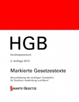 HGB, Handelsgesetzbuch, 2. Auflage 2013, Smarte Gesetze, Markierte Gesetzestexte - 