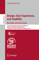 Design, User Experience, and Usability: Web, Mobile, and Product Design - 