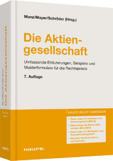 Die Aktiengesellschaft - Manz, Gerhard; Mayer, Barbara; Schröder, Albert; Lammel, Stefan; Thies, Hendrik