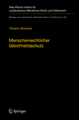 Menschenrechtlicher Gleichheitsschutz - Tilmann Altwicker