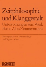 Zeitphilosophie und Klanggestalt - 