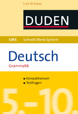 SMS Deutsch - Grammatik 5.-10. Klasse - Hock, Birgit; Fahlbusch, Claudia