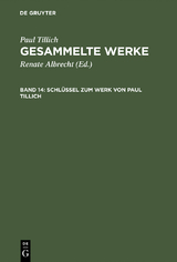 Schl&uuml;ssel zum Werk von Paul Tillich - Paul Tillich