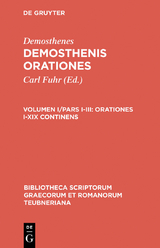 Orationes I&ndash;XIX continens -  Demosthenes