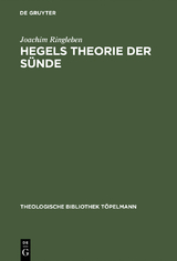 Hegels Theorie der S&uuml;nde - Joachim Ringleben