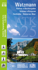 ATK25-R16 Watzmann (Amtliche Topographische Karte 1:25000) - Breitband und Vermessung Landesamt f&uuml;r Digitalisierung  Bayern