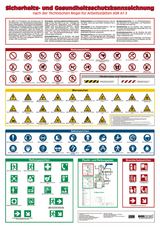 Wandtafel Sicherheits- und Gesundheitsschutzkennzeichnung - 