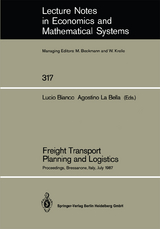 Freight Transport Planning and Logistics - 