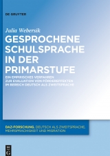 Gesprochene Schulsprache in der Primarstufe -  Julia Webersik