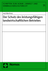 Der Schutz des leistungsf&auml;higen landwirtschaftlichen Betriebes - 