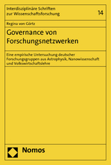 Governance von Forschungsnetzwerken - Regina von G&ouml;rtz