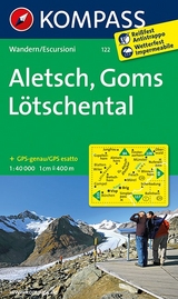 KOMPASS Wanderkarte Aletsch - Goms - L&ouml;tschental - 