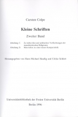 Kleine Schriften / Kleine Schriften - Carsten Colpe
