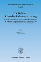 Die Wahl der Schwerbehindertenvertretung. - Till Sachadae