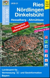 UK50-21 Ries, N&ouml;rdlingen, Dinkelsb&uuml;hl - Breitband und Vermessung Landesamt f&uuml;r Digitalisierung  Bayern