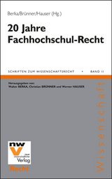20 Jahre Fachhochschul-Recht - 