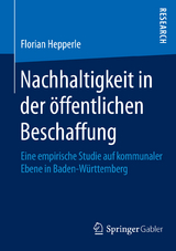 Nachhaltigkeit in der &ouml;ffentlichen Beschaffung - Florian Hepperle