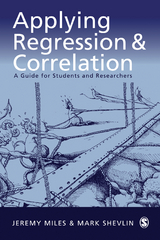 Applying Regression and Correlation - Jeremy Miles, Mark Shevlin