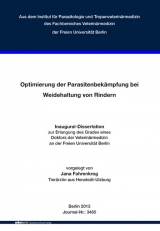 Optimierung der Parasitenbek&auml;mpfung bei Weidehaltung von Rindern - Jana Fahrenkrog