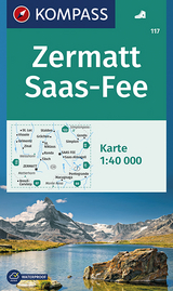 KOMPASS Wanderkarte Zermatt, Saas-Fee - KOMPASS-Karten GmbH