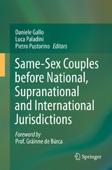 Same-Sex Couples before National, Supranational and International Jurisdictions - 